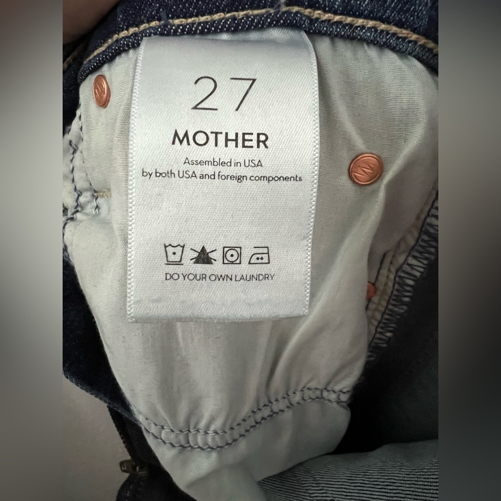 Mother The Stunner Zip Two Step Fray in Girl Crush Size 27 New - Picture 7 of 7